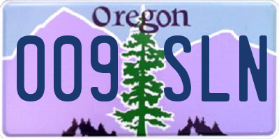 OR license plate 009SLN