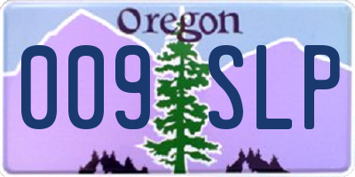 OR license plate 009SLP
