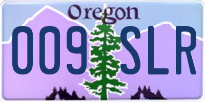 OR license plate 009SLR