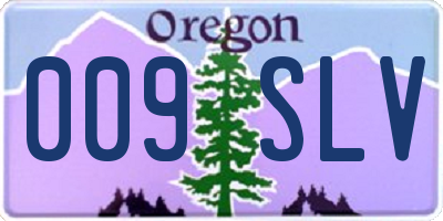 OR license plate 009SLV