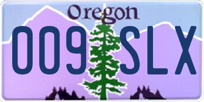 OR license plate 009SLX