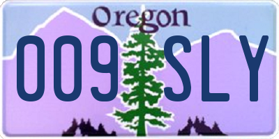 OR license plate 009SLY