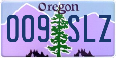OR license plate 009SLZ