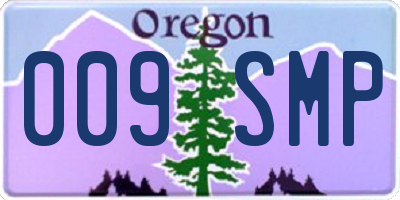 OR license plate 009SMP