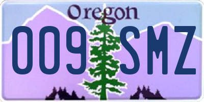 OR license plate 009SMZ