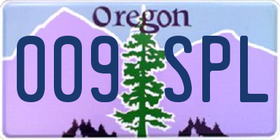 OR license plate 009SPL