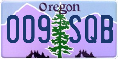 OR license plate 009SQB