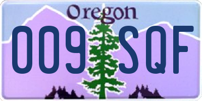 OR license plate 009SQF