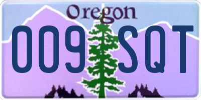 OR license plate 009SQT