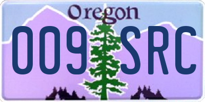 OR license plate 009SRC