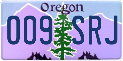 OR license plate 009SRJ