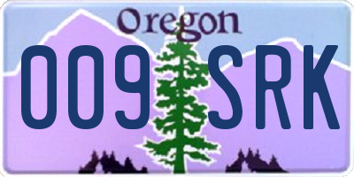 OR license plate 009SRK