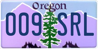 OR license plate 009SRL