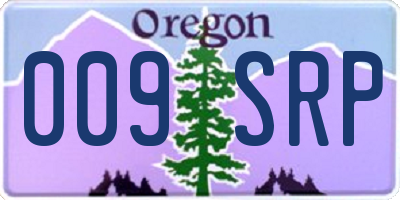 OR license plate 009SRP