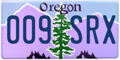 OR license plate 009SRX