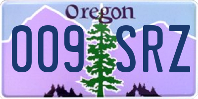 OR license plate 009SRZ