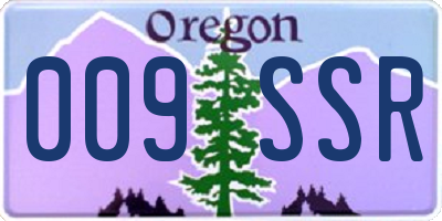 OR license plate 009SSR