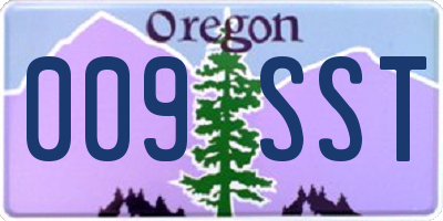 OR license plate 009SST