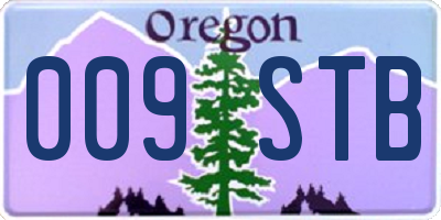 OR license plate 009STB