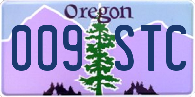 OR license plate 009STC