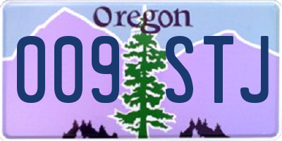 OR license plate 009STJ