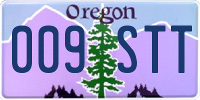 OR license plate 009STT
