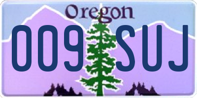 OR license plate 009SUJ