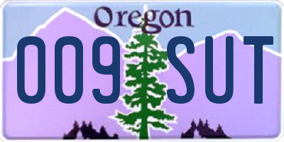 OR license plate 009SUT