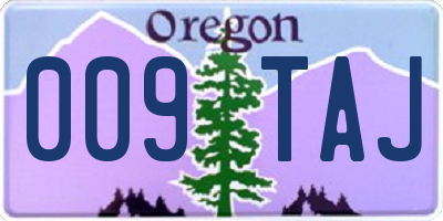 OR license plate 009TAJ