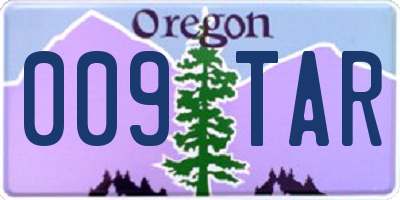 OR license plate 009TAR