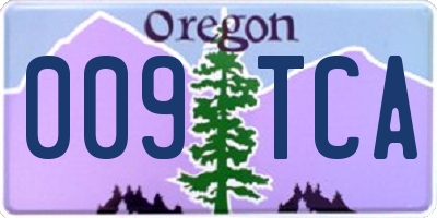 OR license plate 009TCA