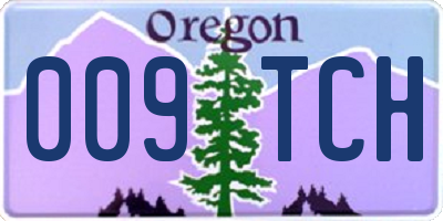 OR license plate 009TCH
