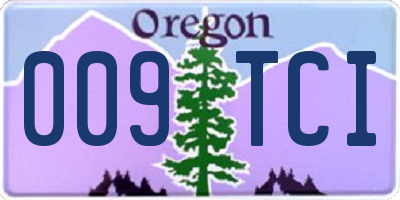 OR license plate 009TCI