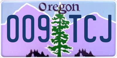 OR license plate 009TCJ