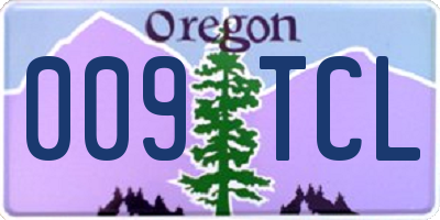 OR license plate 009TCL