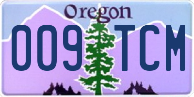 OR license plate 009TCM