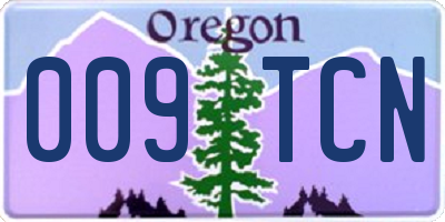 OR license plate 009TCN