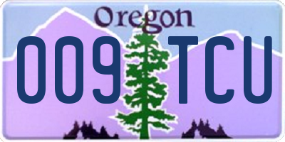 OR license plate 009TCU