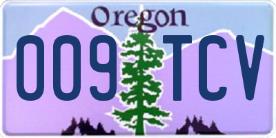 OR license plate 009TCV