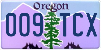 OR license plate 009TCX
