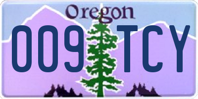 OR license plate 009TCY