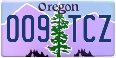 OR license plate 009TCZ