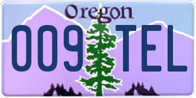 OR license plate 009TEL