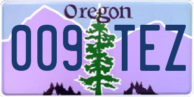 OR license plate 009TEZ