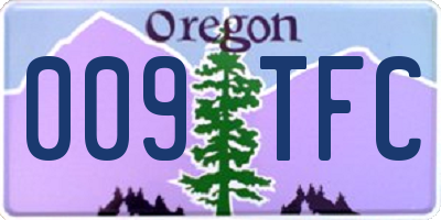 OR license plate 009TFC