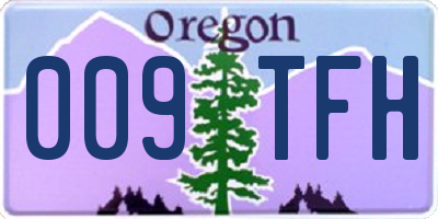 OR license plate 009TFH