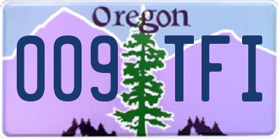 OR license plate 009TFI