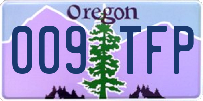 OR license plate 009TFP