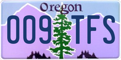OR license plate 009TFS