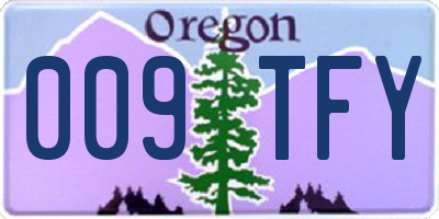 OR license plate 009TFY